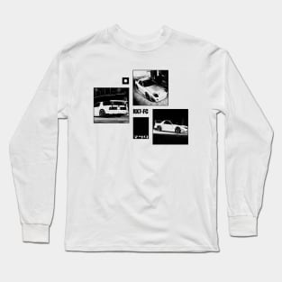 MAZDA RX-7 FC Black 'N White Archive Long Sleeve T-Shirt